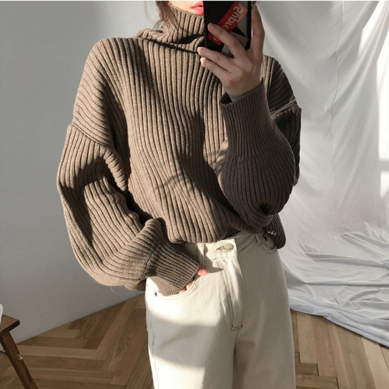 Ladies Thick Turtleneck Sweater Lune London