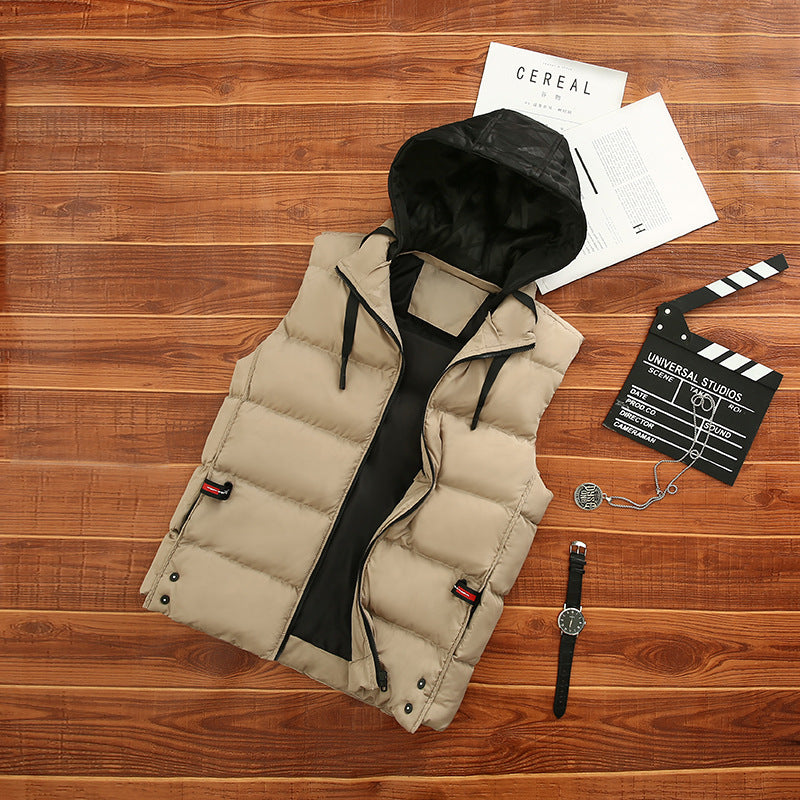 Unisex Lightweight Quilted Vest with Hood Lune London