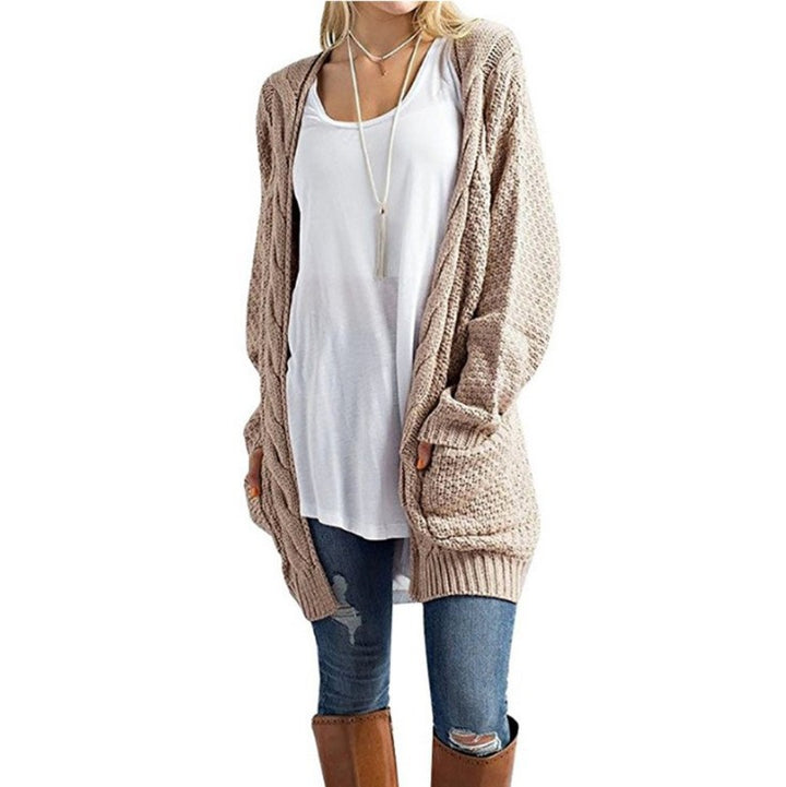 Open front oversized knit jacket for women Lune London
