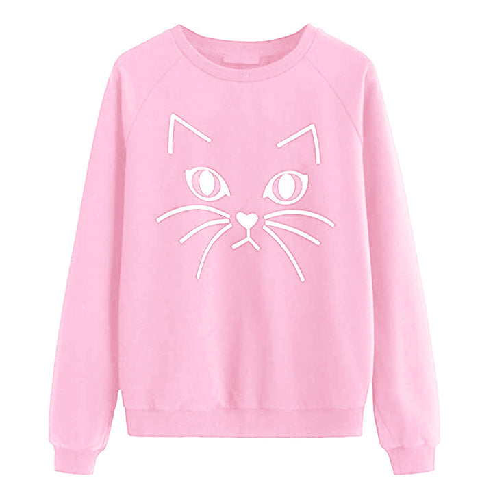Sweatshirt pour femmes avec motif de chat Chic & Stil