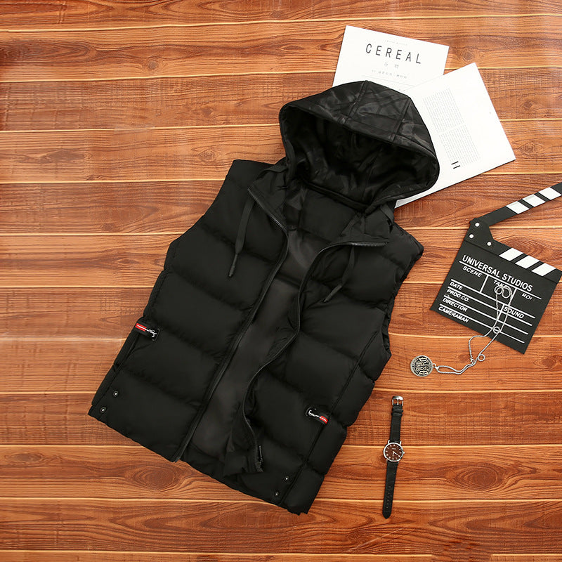 Unisex Lightweight Quilted Vest with Hood Lune London
