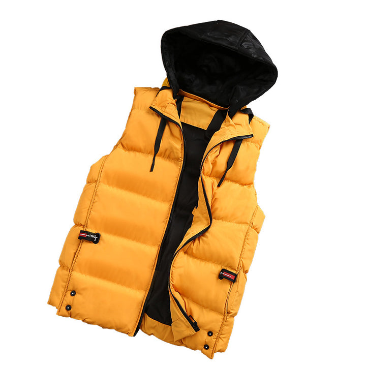 Unisex Lightweight Quilted Vest with Hood Lune London