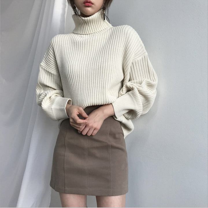 Ladies Thick Turtleneck Sweater Lune London