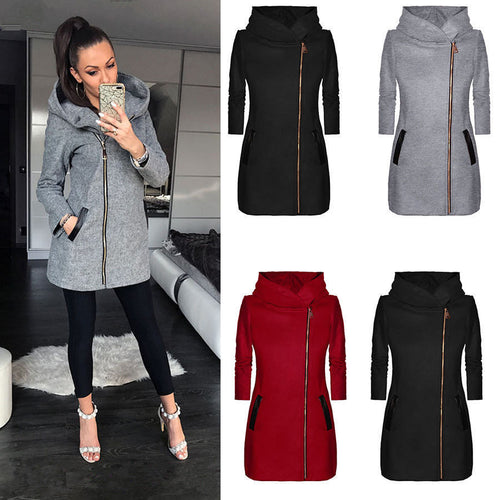Manteau urbain pour femmes avec col cascade moderne Chic & Stil