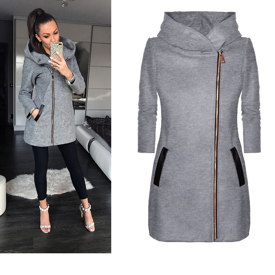 Manteau urbain pour femmes avec col cascade moderne Chic & Stil