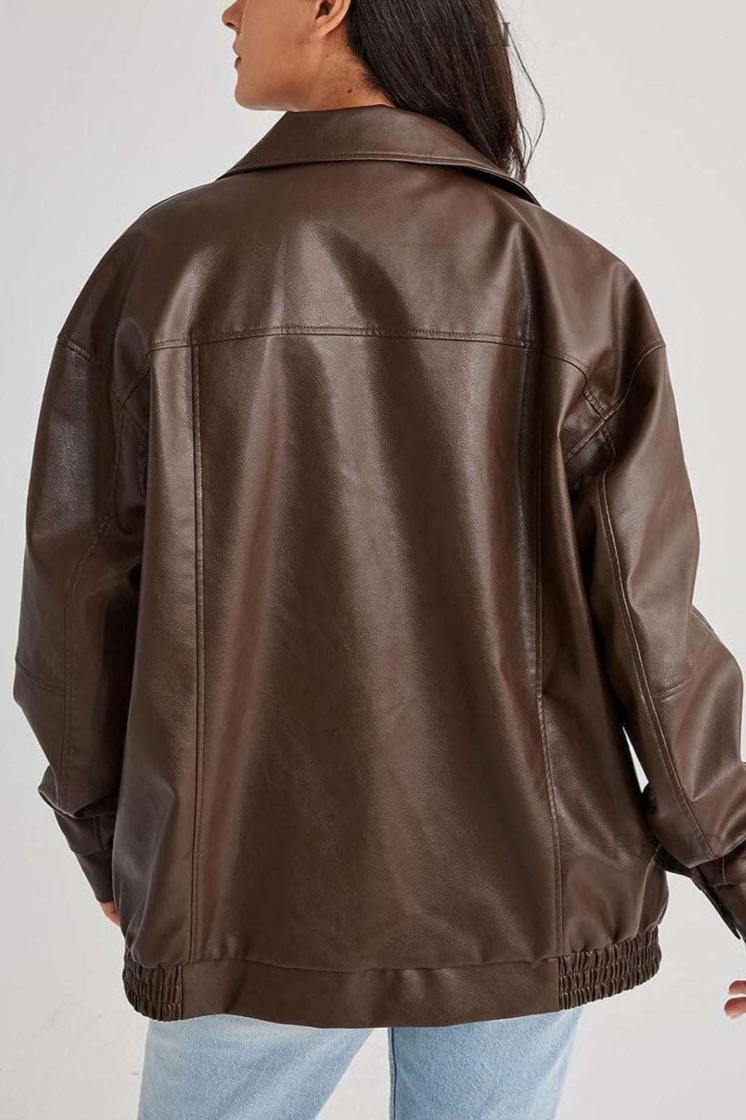 Lune London | Leather Bomber Jacket