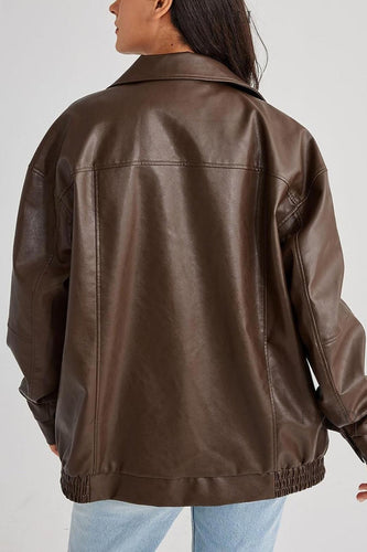 Lune London | Leather Bomber Jacket