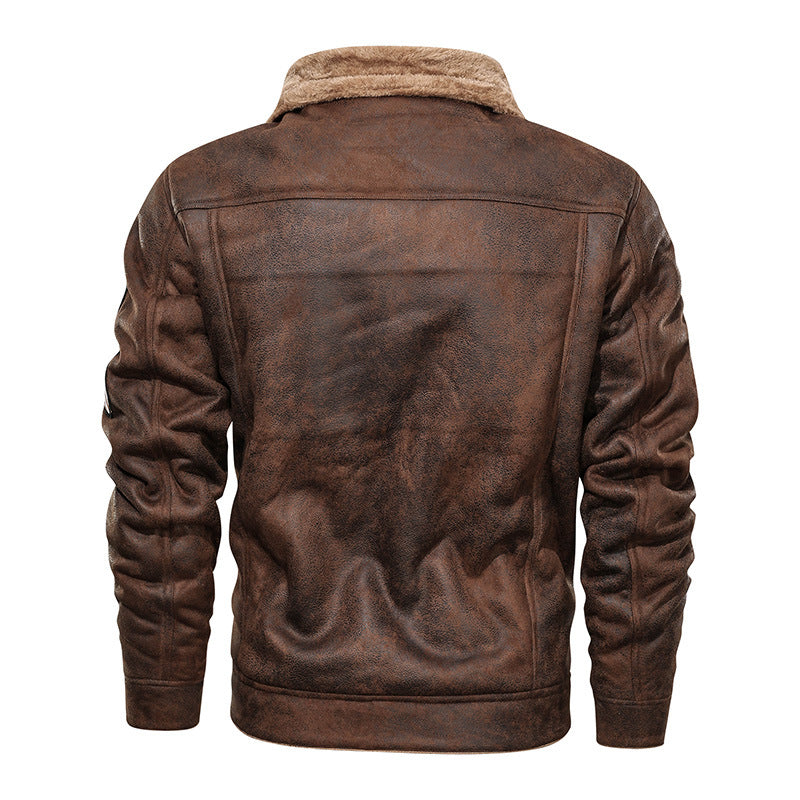 Vintage leather jacket for men with warm lining Lune London