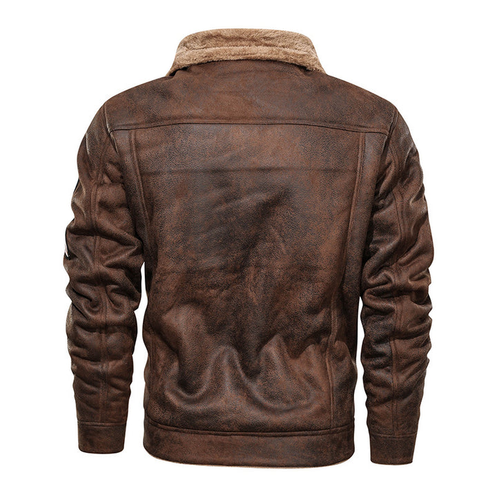 Vintage leather jacket for men with warm lining Lune London