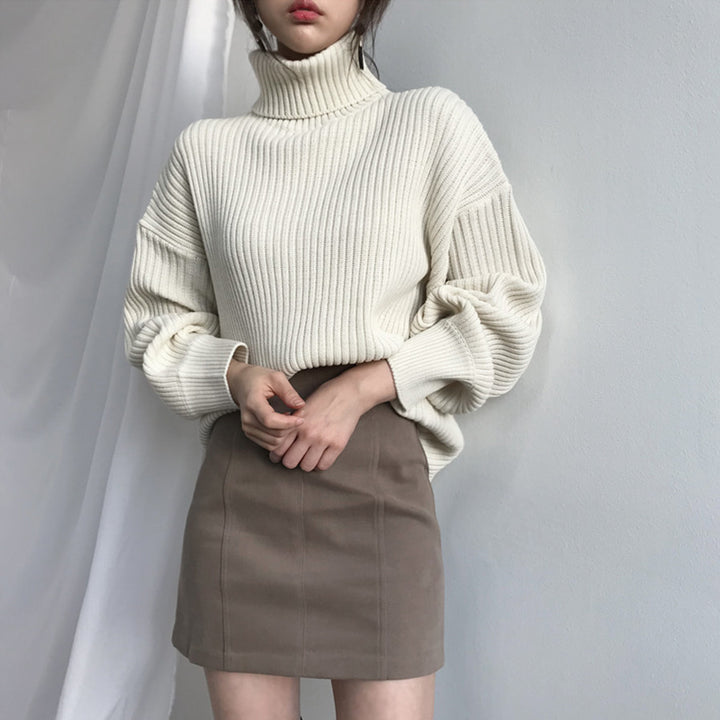 Ladies Thick Turtleneck Sweater Lune London