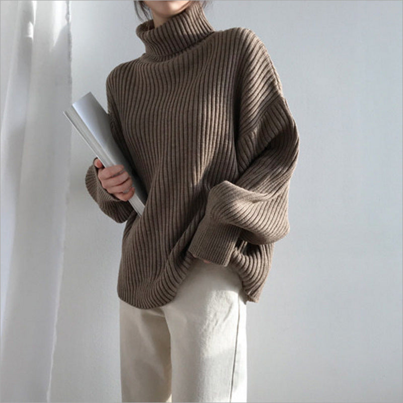 Ladies Thick Turtleneck Sweater Lune London