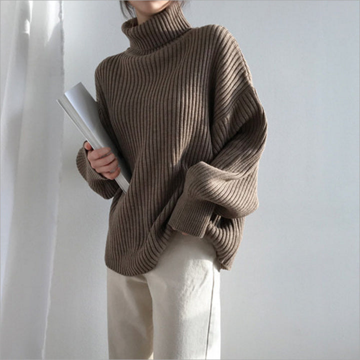 Ladies Thick Turtleneck Sweater Lune London