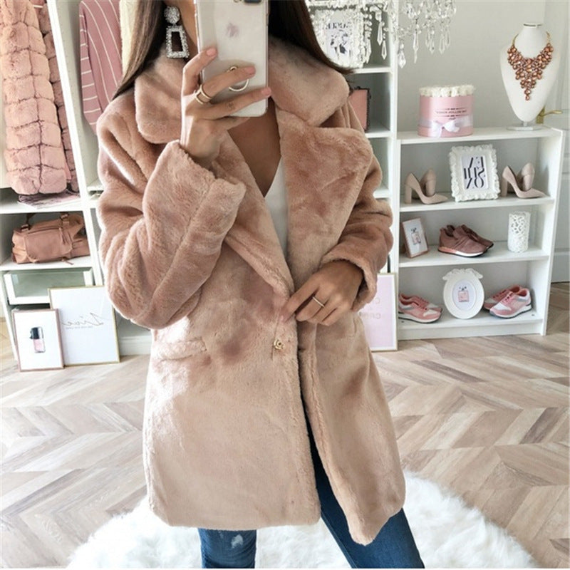 Ladies cozy teddy coat Lune London