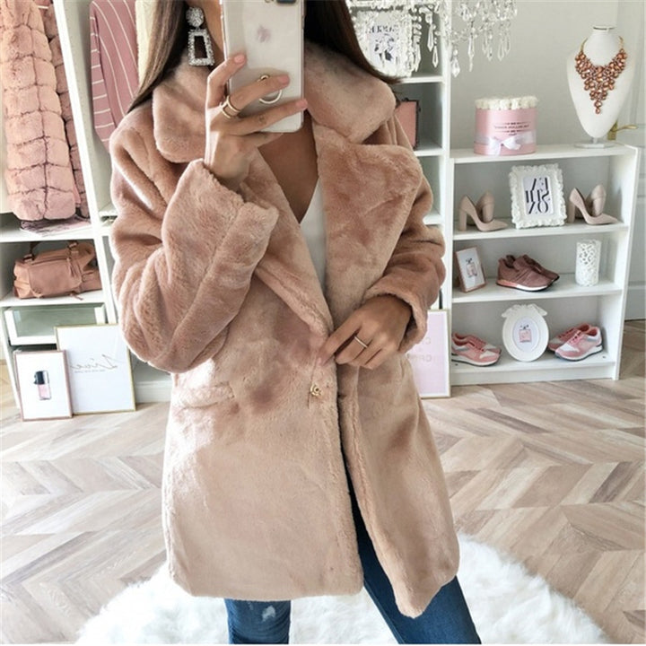 Ladies cozy teddy coat Lune London