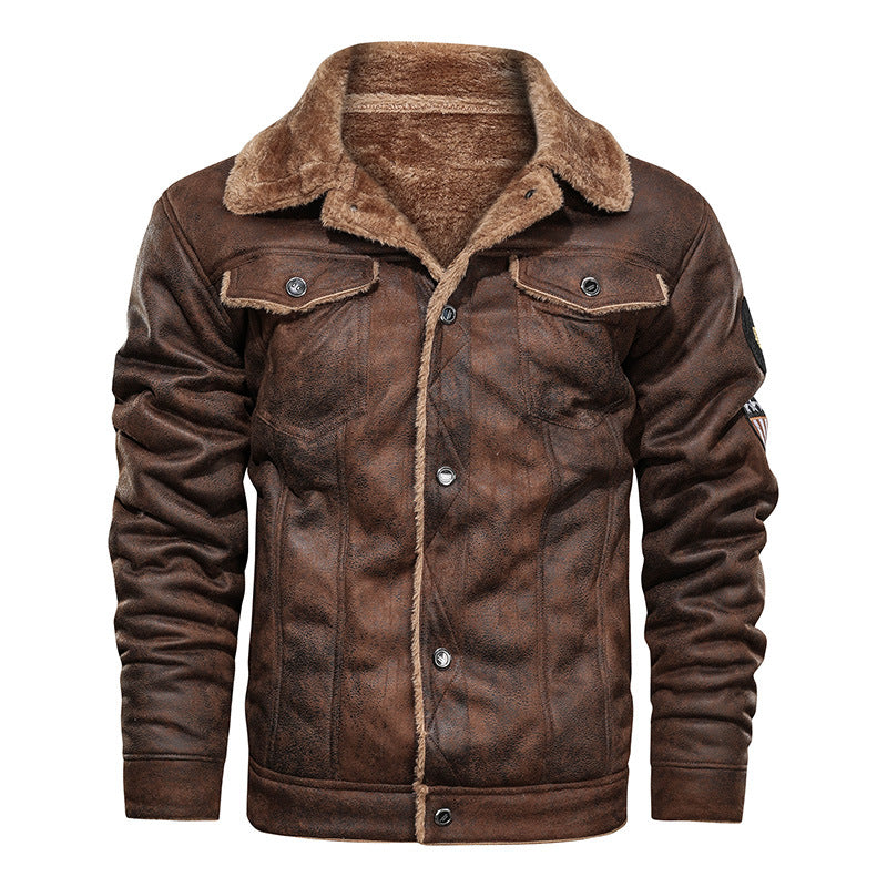 Vintage leather jacket for men with warm lining Lune London