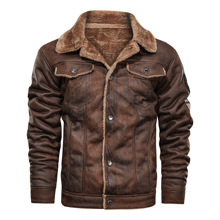 Vintage leather jacket for men with warm lining Lune London