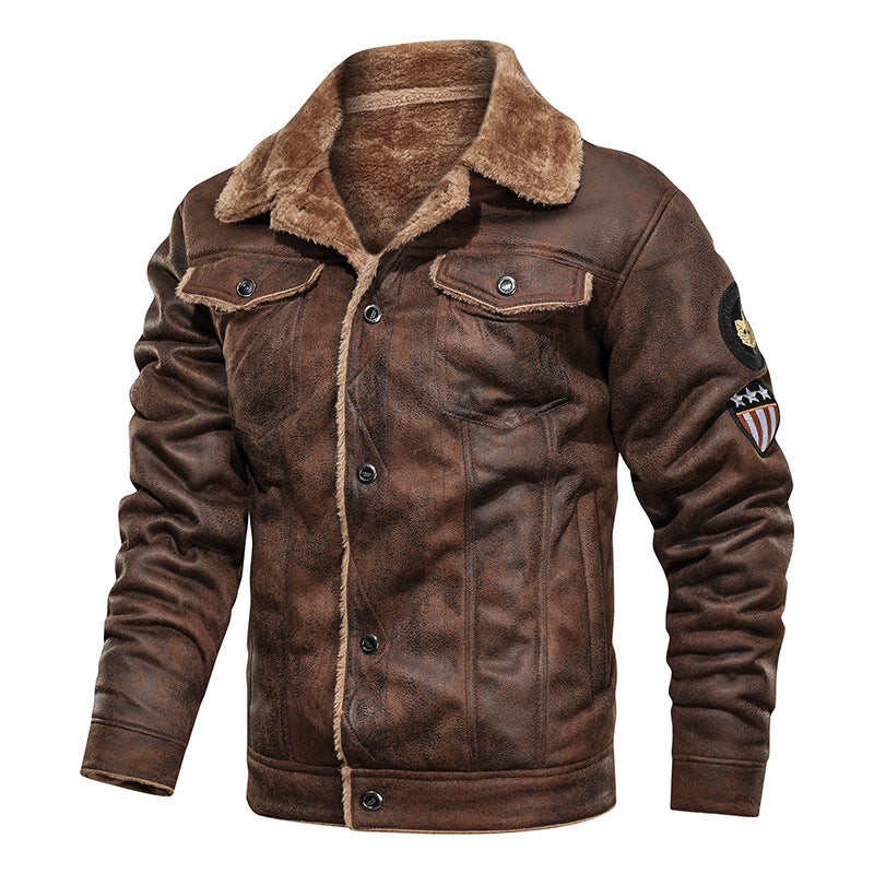 Vintage leather jacket for men with warm lining Lune London