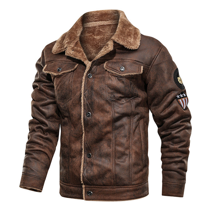 Vintage leather jacket for men with warm lining Lune London