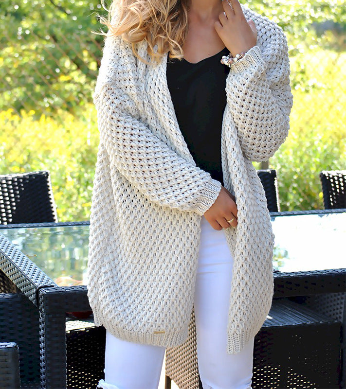 Women knitted chunky stitch vest with a structure as well as a relaxed fit Lune London