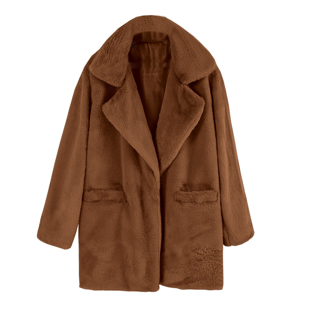 Ladies cozy teddy coat Lune London