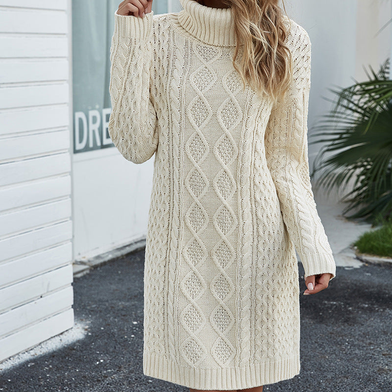 Lune London | Beige knitted dress for women
