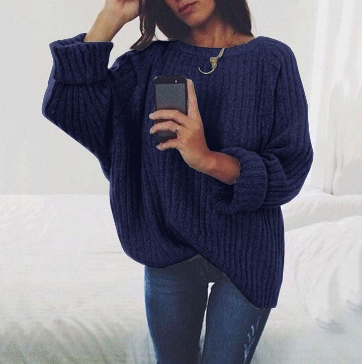 Chunky knit sweater for women with a relaxed fit and voluminous sleeves Lune London