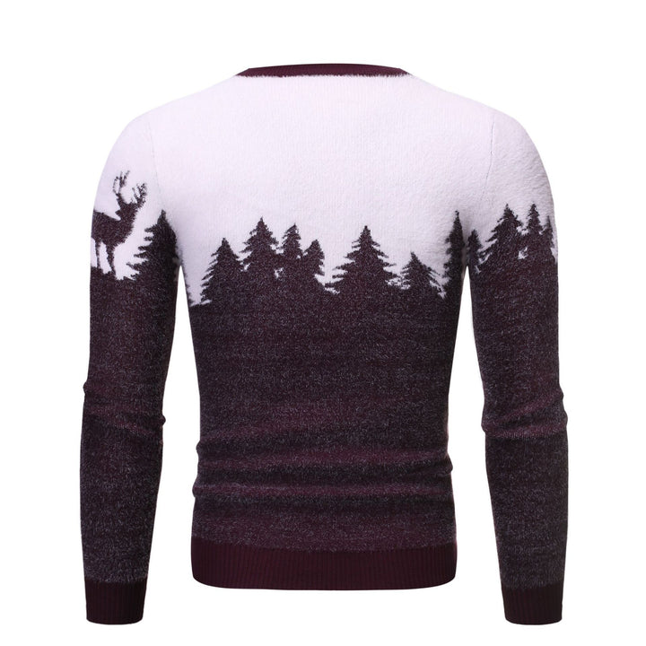 Comfortable sweater for men with Lune London pattern print