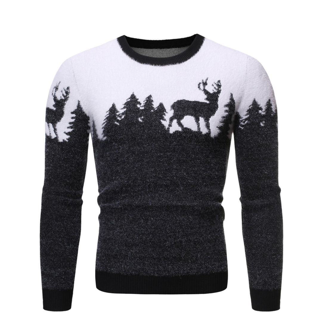 Comfortable sweater for men with Lune London pattern print