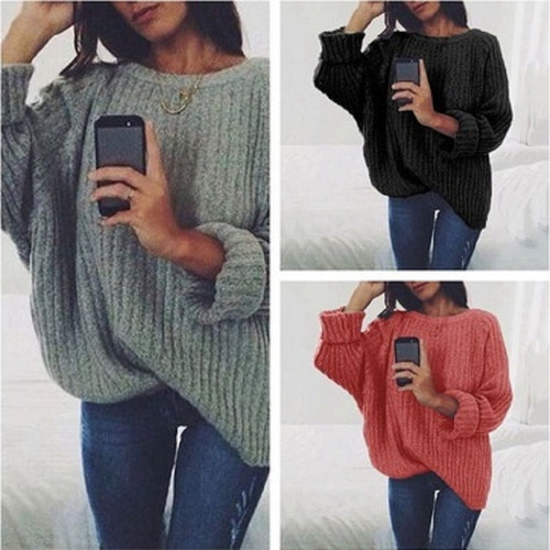 Chunky knit sweater for women with a relaxed fit and voluminous sleeves Lune London