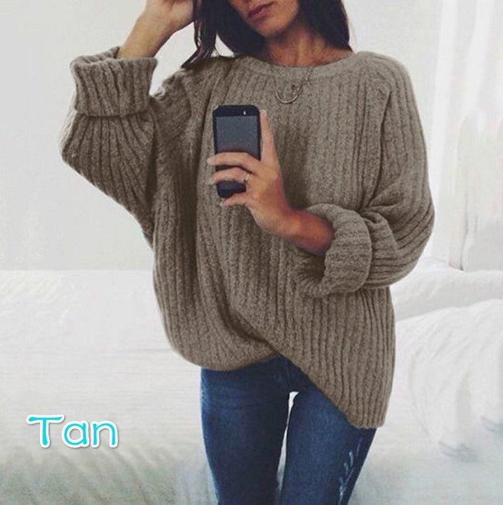Chunky knit sweater for women with a relaxed fit and voluminous sleeves Lune London