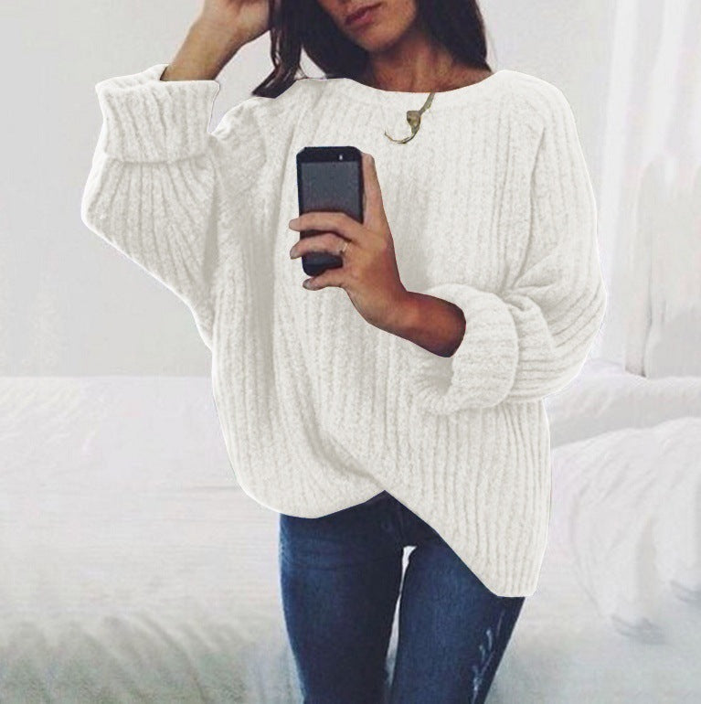 Chunky knit sweater for women with a relaxed fit and voluminous sleeves Lune London