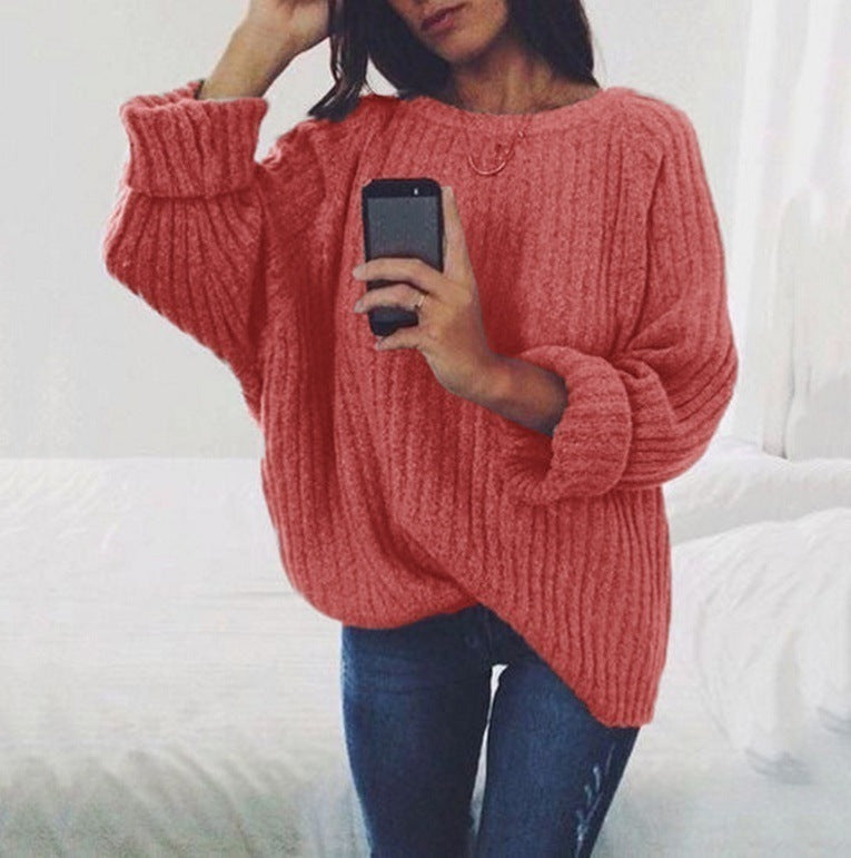 Chunky knit sweater for women with a relaxed fit and voluminous sleeves Lune London