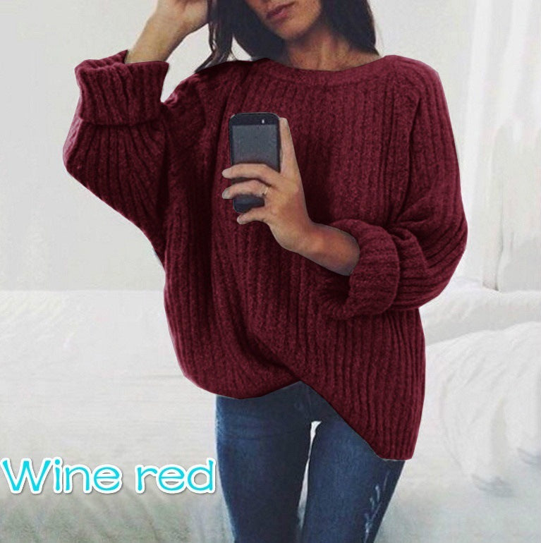 Chunky knit sweater for women with a relaxed fit and voluminous sleeves Lune London
