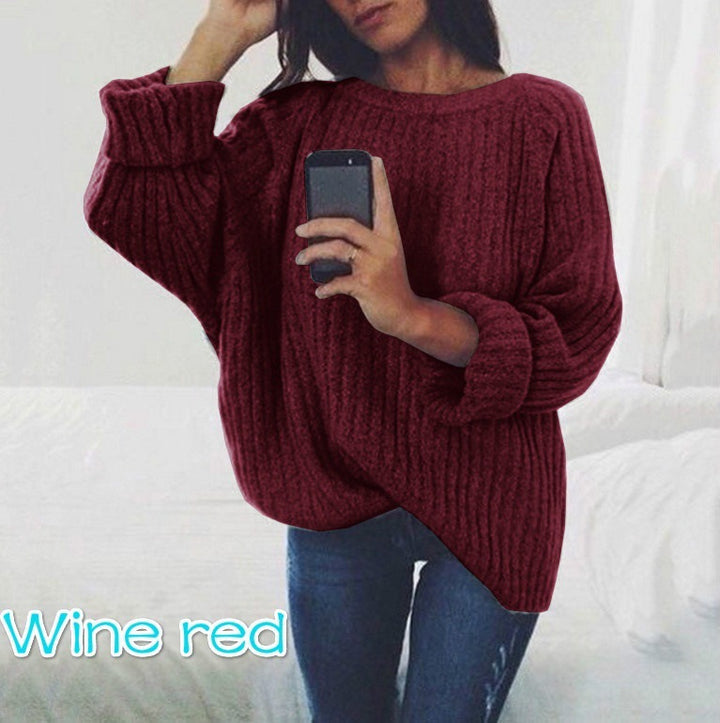 Chunky knit sweater for women with a relaxed fit and voluminous sleeves Lune London
