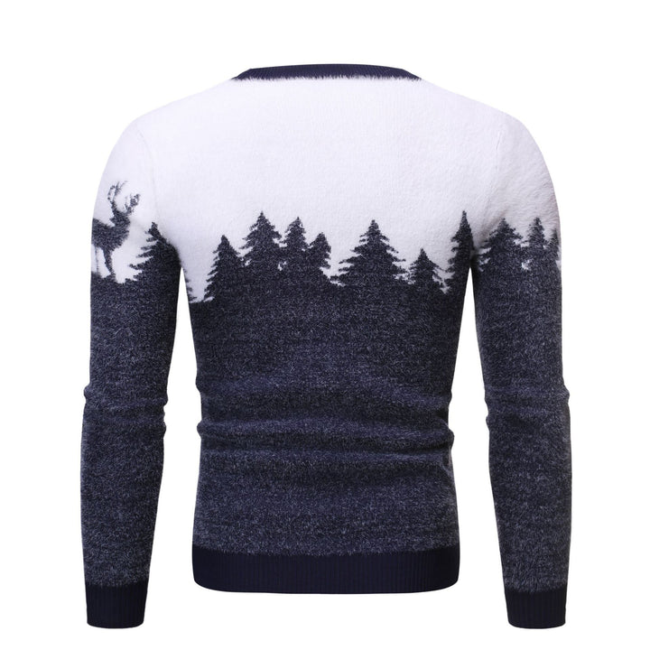Comfortable sweater for men with Lune London pattern print