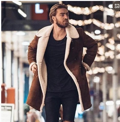 Men's sheepskin coat with luxurious plush lining Lune London