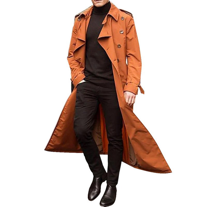 Elegant trench coat for men with double row of buttons Lune London