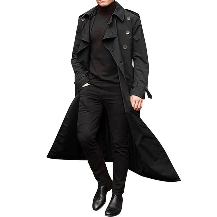 Elegant trench coat for men with double row of buttons Lune London