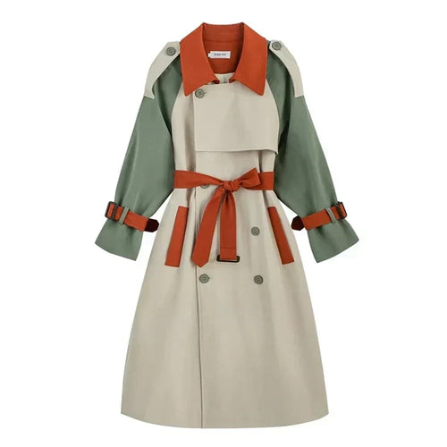 Lune London | Long coat for women with color details