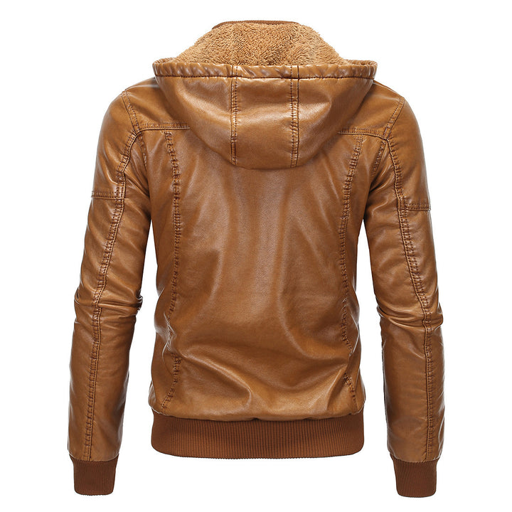 Faux leather jacket for men with soft lining and practical pockets Lune London