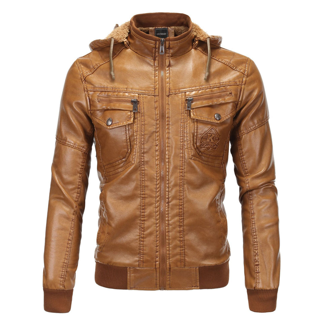 Faux leather jacket for men with soft lining and practical pockets Lune London