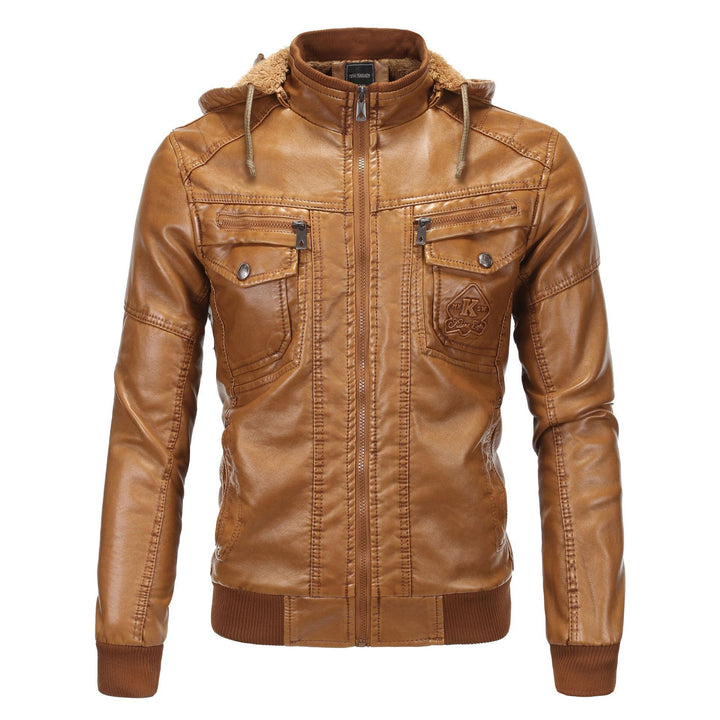 Faux leather jacket for men with soft lining and practical pockets Lune London