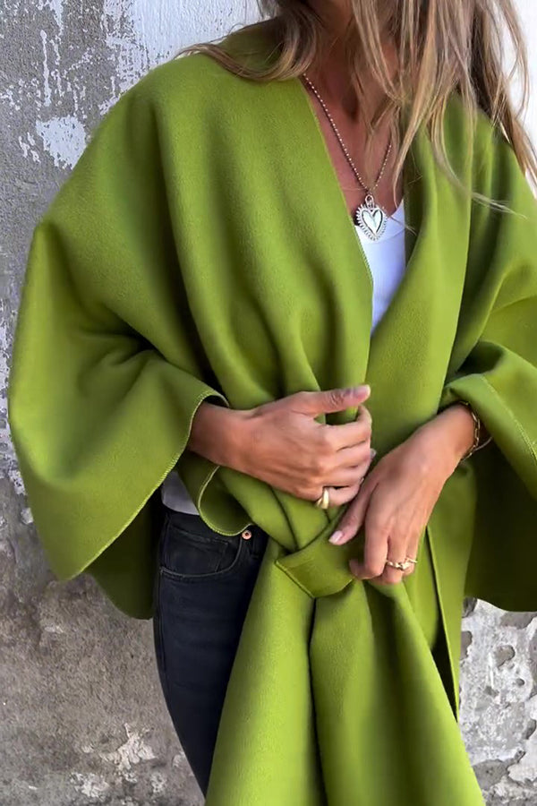 Lune London | Locker Cape Coat with V-Neck