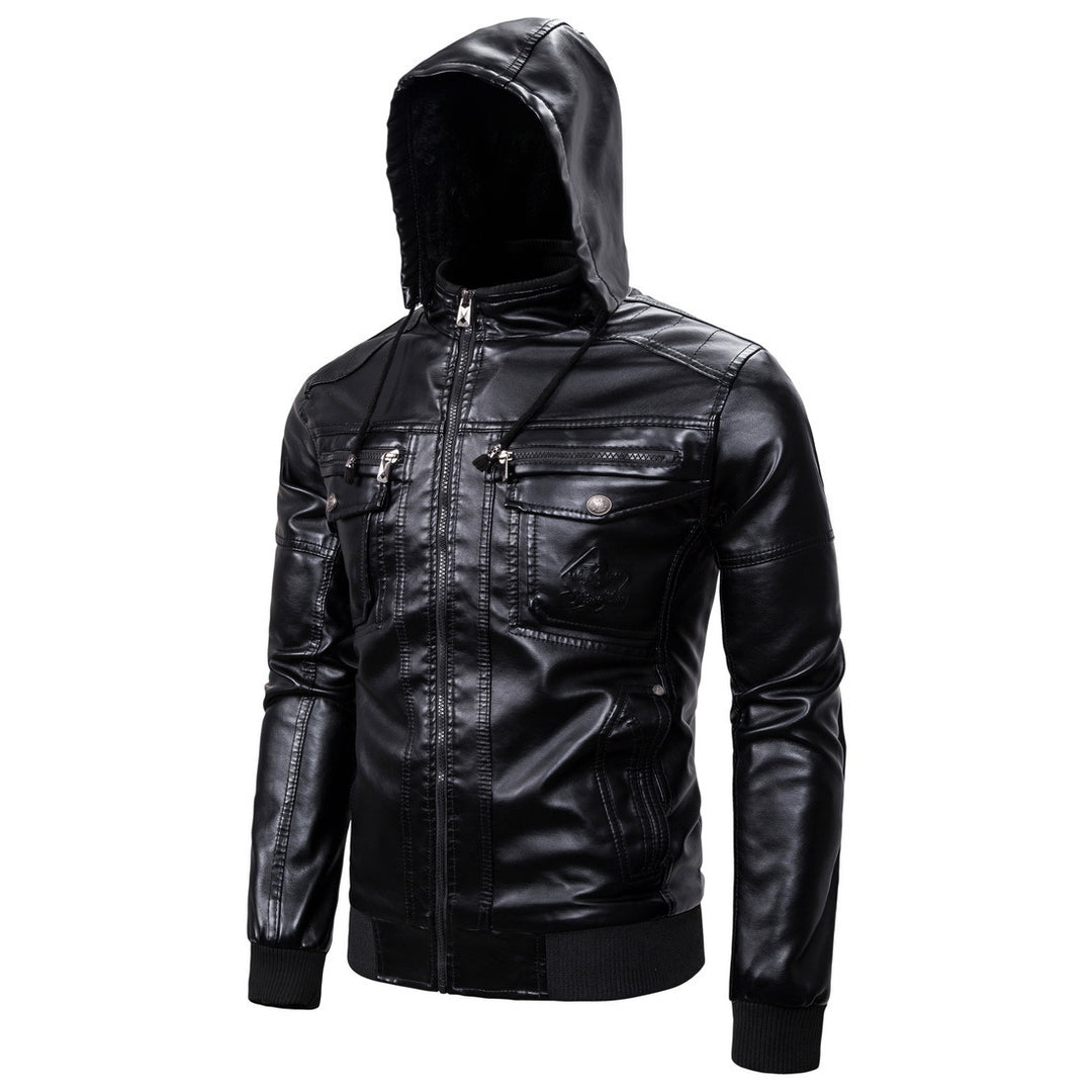 Faux leather jacket for men with soft lining and practical pockets Lune London