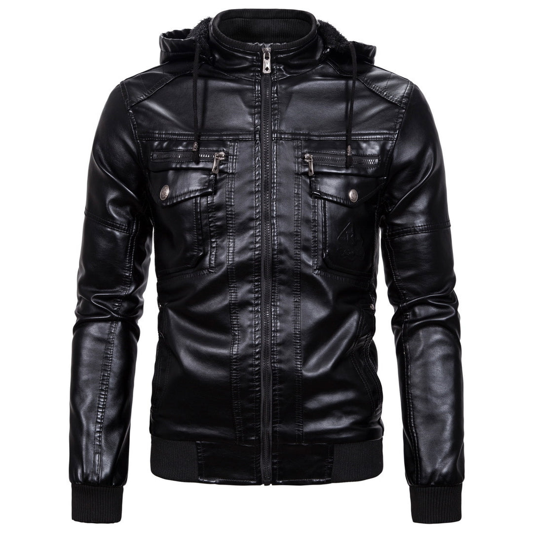 Faux leather jacket for men with soft lining and practical pockets Lune London