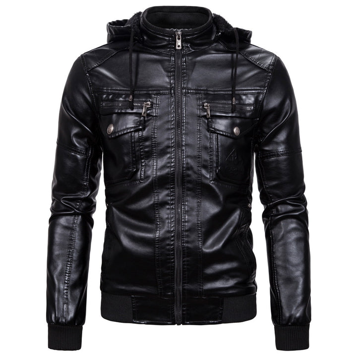 Faux leather jacket for men with soft lining and practical pockets Lune London