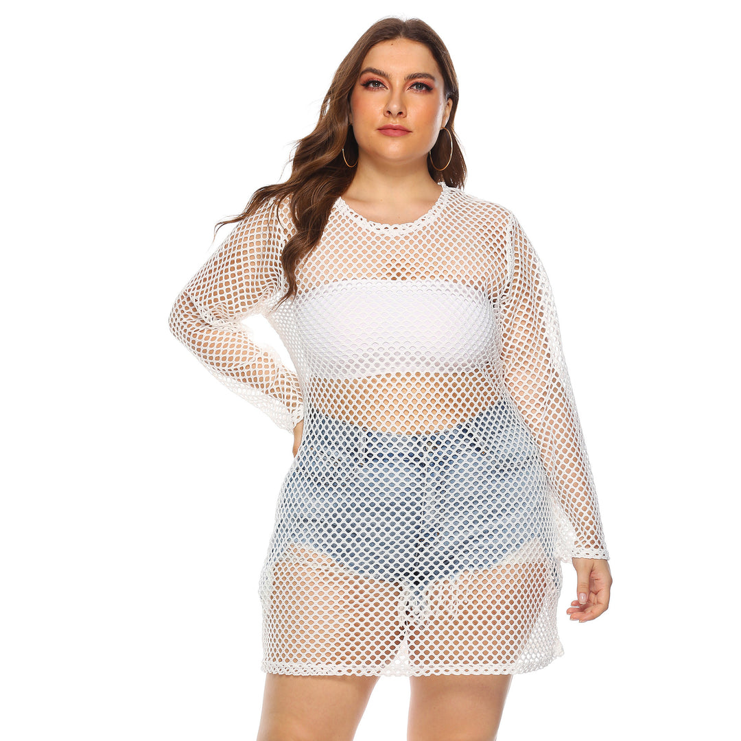 Lune London Transparent Mesh Cover-Up Dress for Women