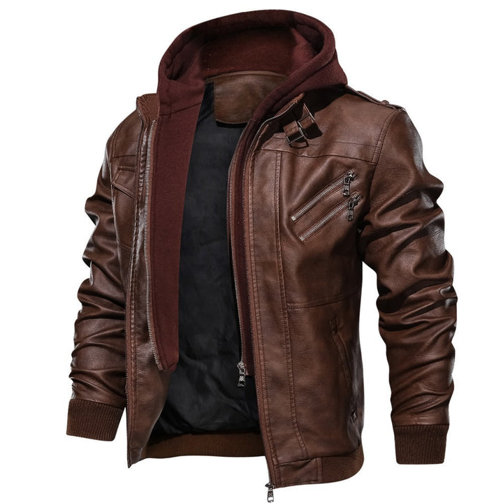 Men's Casual Jacket with Removable Hood and Functional Pockets Lune London