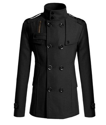 Quilted jacket for men with asymmetrical collar and practical pockets Lune London