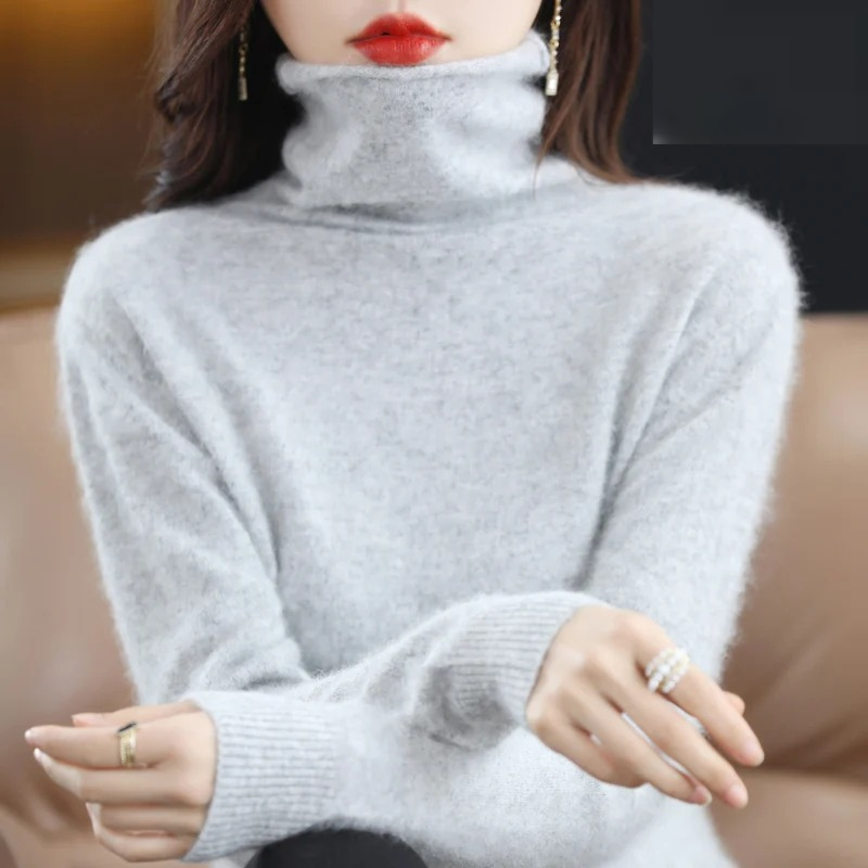 Lune London | Cashmere Pullover Women Soft Turtleneck Sweater Warm & Luxurious Design